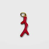 Charms boucle d'oreille corail
